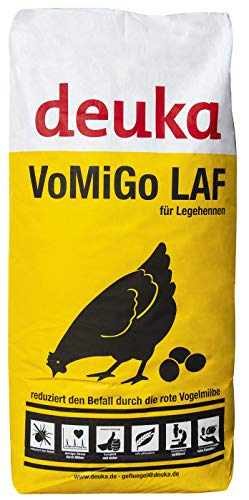 TOP Futtermittel VoMiGo Legekorn, Legehennenfutter 25 kg mit 3 mm Pellets, Hühnerfutter gegen die rote Vogelmilbe, Alleinfutter als Korn