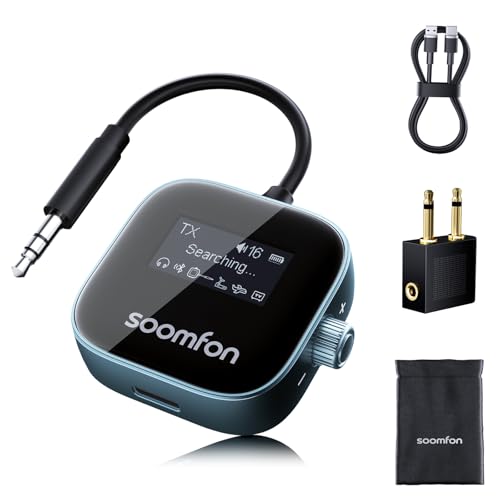 SOOMFON 2-in-1 Bluetooth Sender Empfänger Klinke Bluetooth Adapter Flugzeug