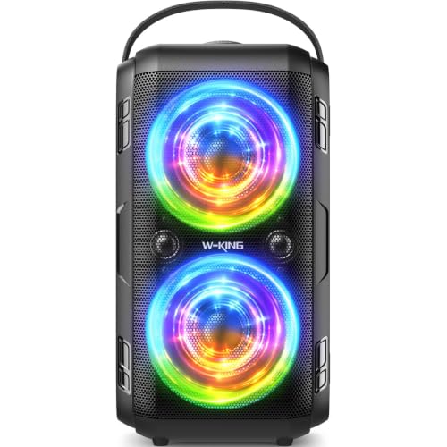 W-KING 180W Peak Musikbox Bluetooth Lautsprecher Groß, 80W Party Boom Box