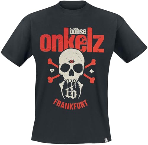 Böhse Onkelz Third-Eye Skull Männer T-Shirt schwarz XXL 100% Baumwolle Band-Merch, Bands