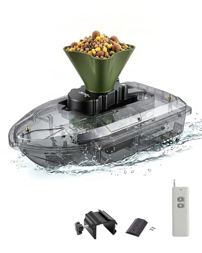 Rotierender Köderverteiler für Köderboote, Streureichweite 8 m, Zubehör für das Karpfenangeln, schnell montierbar und mit allen Marken kompatibel (Boot nicht im Lieferumfang enthalten)