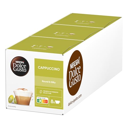 NESCAFÉ DOLCE GUSTO Cappuccino Kaffeekapseln 3er Pack (3 x 16 Kapseln)