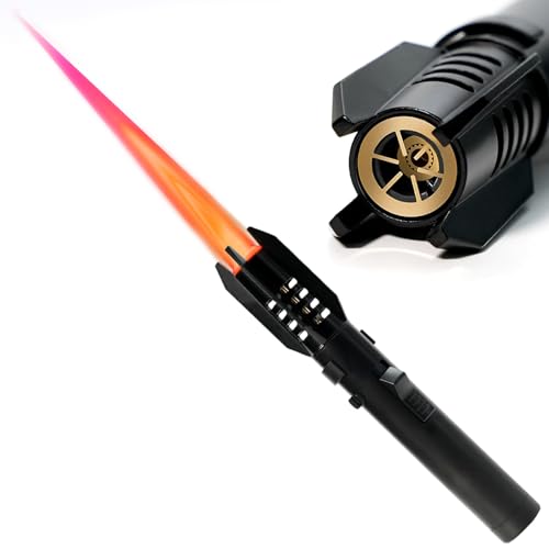 BARMI Taschenlampenfeuerzeug, Lichtschwertfeuerzeug, tragbares Taschenlampenfeuerzeug, hochtemperaturbeständiges Feuerzeug, recycelbares aufblasbares Feuerzeug (ohne Kraftstoff)