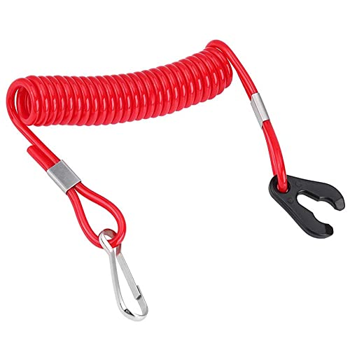 Lohill Motorstoppschalter Seil - Notausschalter Quickstop für Außenborder - Außenbordmotor Flammedurchschlag Sicherheitsstoppschalter Sicherheitsseil Kompatibel für All Series Motoboot