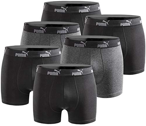 PUMA Herren Boxershort Limited Statement Edition 6er Pack - Jet Black - Gr. XL