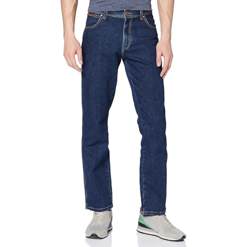 Wrangler Herren Texas Straight Jeans, Darkstone, 36W / 34L EU