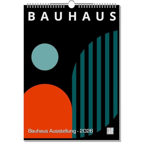 artboxONE Kalender 2026 Bauhaus Ausstellung Wandkalender A3 2026 Geometrie