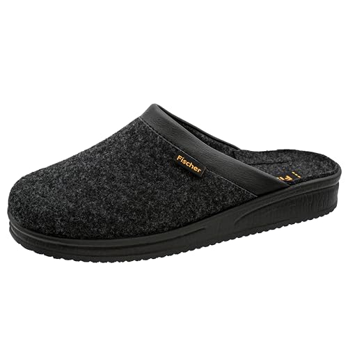 Fischer Andy, Herren Pantoffeln, Schwarz (anthrazit 205), 42 EU (7.5 UK)
