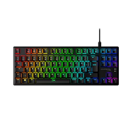 HyperX , USB-A, Alloy Origins Core – RGB Mechanische Gaming Tastatur, Tenkeyless, HyperX Red switches (DE layout)
