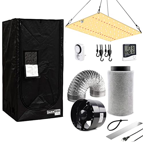 NICEGROW.de Growset Grwozelt Komplett 80x80x160cm mit vollspektrum LED dimmbar Mylar Growbox