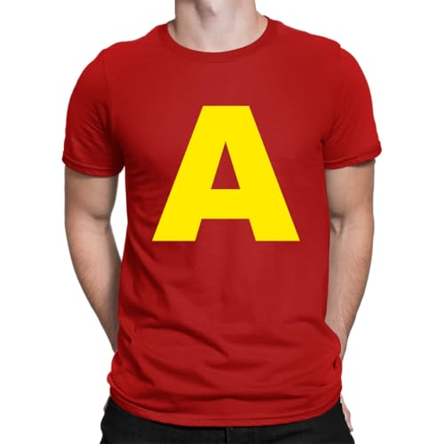 Streifenhörnchen A S T Buchstaben Faschingskostüm Gruppen Verkleidung - Karneval Fasching Kostüm Herren T-Shirt, Rot, S