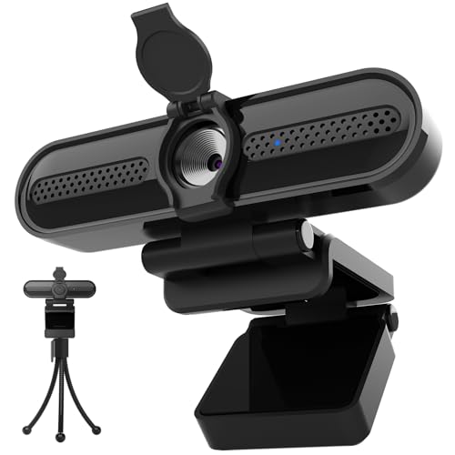 VIZOLINK W4DS Webcam 2K/30FPS, Kamera für PC mit Geräuschunterdrückun Mikrofon, Autofokus, 78°Ansicht, Lichtkorrektur, Datenschutz, USB A, PC Camera für Konferenzen, Live Streaming, Switch 2