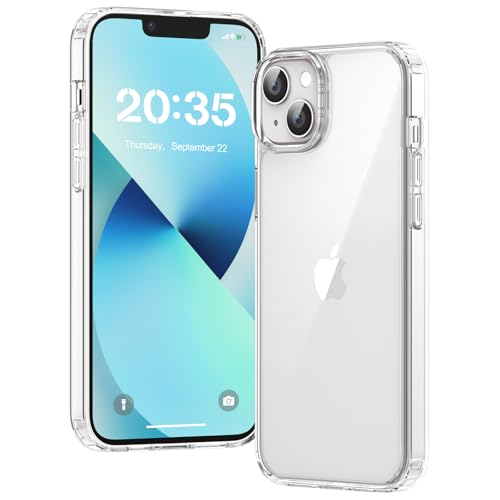 Voyahülle Hülle für iPhone 13 Hülle, Anti-Vergilbung Transparent Handyhülle Stoßfest Schutzhülle, Premium Kratzfeste Case für iPhone 13 - Durchsichtig