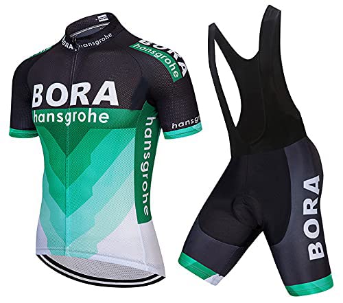 HOMTOL Fahrradtrikot Set Herren Kurzarm Trikot Herrentrikot Radhose Radtrikot Fahrradbekleidung Schnelltrocknend Atmungsaktiv mit 3D Sitzpolster für Rennrad MTB