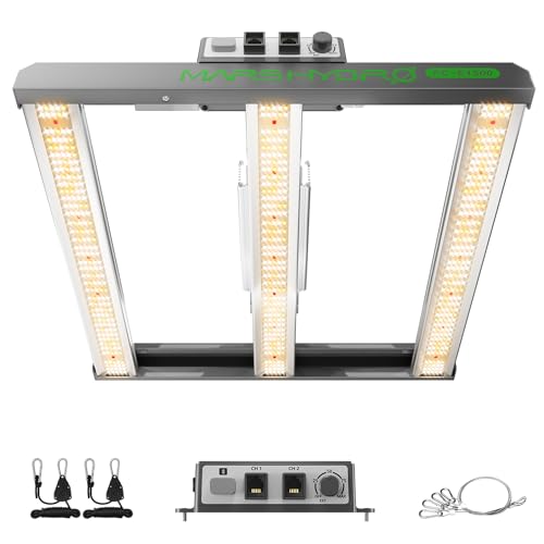 MARS HYDRO 2025 LED Pflanzenlampe FC-E1500 LED Grow Lampe 150W Vollspektrum Grow Light Dimmbare Daisy Chain Wachstumslampe für Gemüse Blume 75x75CM Abdeckung