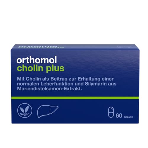 Orthomol Cholin Plus - zur Erhaltung einer normalen Leberfunktion - mit Silymarin aus Mariendistel-Extrakt, 30 St. Tagesportionen