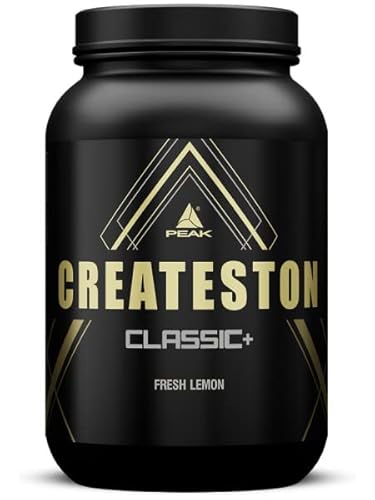 PEAK Createston Classic+ - 1648g Geschmack Fresh Lemon I Post Workout I ALL in One I über 60 Schlüsselsubstrate I mit Whey Isolat, Hydrolysat, Kollagen I Creatin I Kohlenhydratmatrix I Muskelaufbau