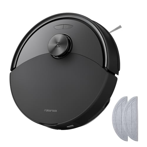roborock Q10 S5-Set Saugroboter mit Wischfunktion, 10.000 Pa Saugkraft | Dual Anti-Tangle System, Auto Lifting Mopping, Flexible App-Steuerung, Ideal für Tierhaare&Teppiche&Hartböden (Schwarz)