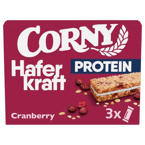 Haferriegel Corny Haferkraft Protein Cranberry-Kürbiskern | 16% Protein | 3x40g