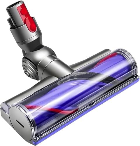 Elektrische Bürste kompatibel für Dyson V7 V8 V10 V11 V15 Staubsauger Ersatzteil Direktantrieb Reiniger Kopf Turbine Bodendüse，Zubehör für Turbobürste mit Schnellspanner für Hartboden und Teppiche