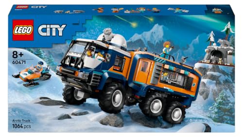 LEGO City Arktis-Truck mit Labor 60471 | Spielzeug ab 8 Jahren für Jungen, Erkundungsfahrzeug mit Lenkung und Federung, Bau- und Spielset, Geschenk, 1064 Teile