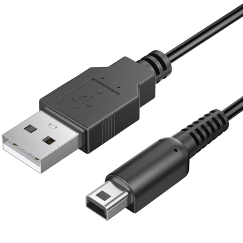 Tobfit Ladekabel für Nintendo 3DS,USB Ladegerät Kabel für Nintendo New 3DS XL / 3DS XL/2DS/New 2DS XL/DS/DSI/DSi XL(120cm)