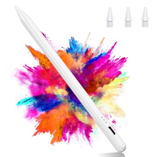 Variglas Stift für iPad 2018-2026-2X Schnellladung, Palm Rejection Neigung | kompatibel mit iPad 6~11th,Pro 11