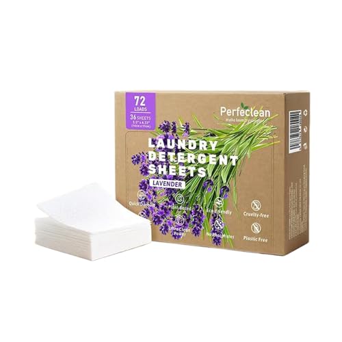 Waschmittel Blätter,Waschmittelblätter,Waschblätter für die Waschmaschine,Eco Waschstreifen Perfekt als Reisewaschmittel Weichspüler Blätter für Alle Wäschen,Laundry Detergent Sheets,36PC