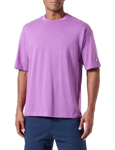Champion Legacy Icons Tonal Logo T-Shape S/S Crewneck T-Shirt, Violett, XL Herren SS24, violett, XL
