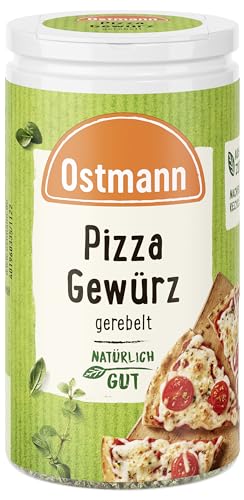 Ostmann Gewürze - Pizza-Gewürz | Mediterrane Kräutermischung zum Würzen von Pizza und Pastasaucen | Recyclebare, nachfüllbare Streudose | 15 g im Streuer