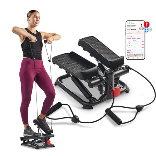 Sunny Health & Fitness Mini-Stepper mit LCD und Verstellbarer Tritthöhe