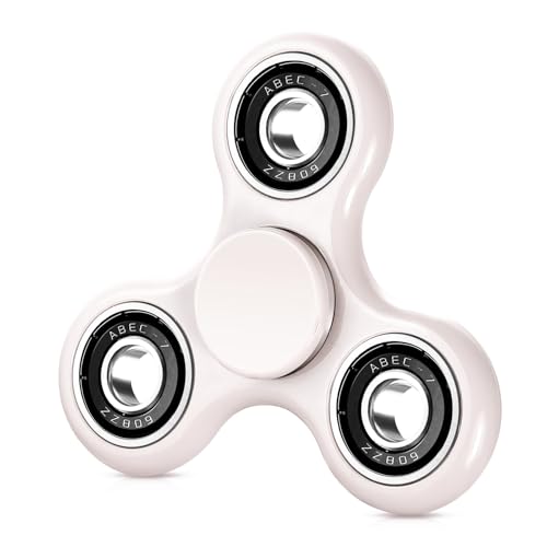 SCIONE Fidget Spinner Sensory Hand Fidget Spielzeug,Angst Stress Relief Party Geschenke für Kinder und Erwachsene Goodie Bag Stuffers(Weiß)