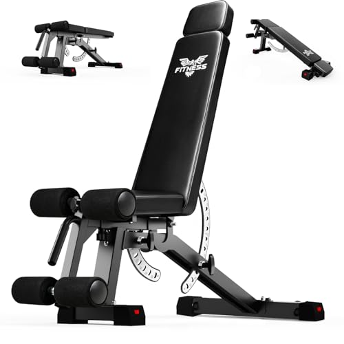 SOFTHOM Hantelbank Verstellbare, 800KG Belastbarkeit, 13 in 1 Multifunktionale Fitnessbank Trainingsbank, Schrägbank Flachbank für Zuhause, Krafttraining Ganzkörper-Workout, Fitnessgerät Bankdrücken