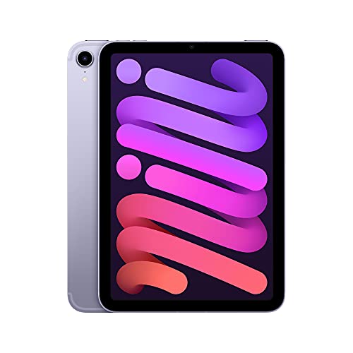 2021 Apple iPad Mini (8.3-zoll, Wi-Fi + Cellular, 64GB) Violett (Generalüberholt)