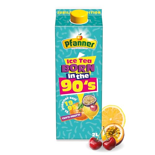 Pfanner Eistee Tutti Frutti (1 x 2 l) – Jubiläumsedition 2L – Ein Klassiker aus den 90er Jahren, der den Eistee-Maßstab setzte – Fruchtig, erfrischend & zeitlos beliebt!