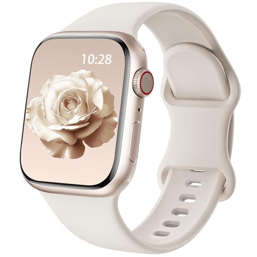 Silikon Ersatzarmband für Sport Apple Watch Armband 40mm 41mm 42mm 38mm
