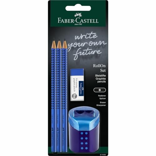 FABER-CASTELL - Schreibset Grip 2001 Blau, 5-teilig