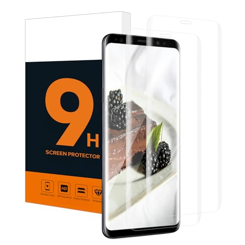 Carantee 2 Stück Schutzfolie für Panzerglas für Samsung Galaxy S8 Plus, 3D Vollabdeckung, Anti-Öl, 9H Härte, Anti-Kratzen, Sensitive Touch, Hohe Definition Samsung S8 Plus Displayschutzfolie