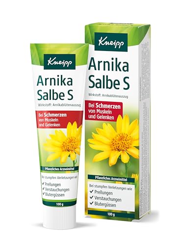 Kneipp Arnika Salbe S - Pflanzliches Arzneimittel - Bei Schmerzen von Muskeln und Gelenken - 100 g