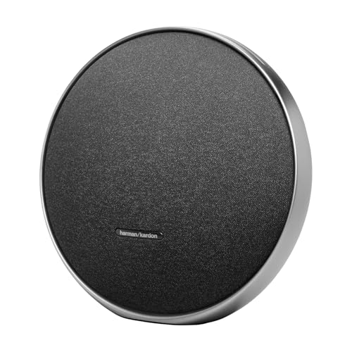 harman kardon Onyx Studio 9, tragbarer Bluetooth-Lautsprecher mit Auracast Multi-Speaker-Verbindung, adaptiver Selbstabstimmung, USB-Ladeanschluss, 8 Stunden Akkulaufzeit, Schwarz