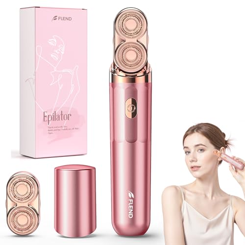 Epilierer, 2 in 1 Epilierer für Frauen Wiederaufladbar, Damen Elektrischer Rasierer mit LED-Licht, Haarentfernung für Frauen Beine/Gesicht/Bikini/Arme, Glatter Epilierer Trimmer Reiseset
