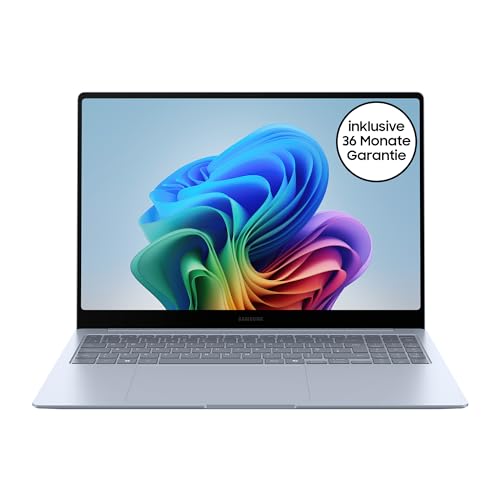 Samsung Galaxy Book4 Edge Galaxy AI-Laptop, 16-Zoll-Display, 16GB RAM, Snapdragon X Elite Pro Prozessor, Notebook 1TB Speicher, Copilot+ PC, Sapphire Blue, 3 Jahre Herstellergarantie