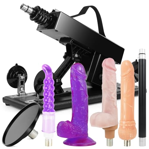 Sexmaschine,Automatische Fickmaschine,Sexspielzeug für Frauen und Mann,3XLR-Schnittstelle Liebesmaschine mit Dildo und Saugnapf Adapter,Geschwindigkeit und Winkel Sex Toys