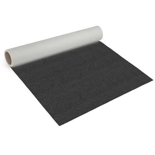 Internethandel Pfordt Teppichboden Feinschlinge Anthrazit, 150x200 cm, Teppich Meterware für Wohnzimmer und Schlafzimmer, Fußbodenheizung geeignet