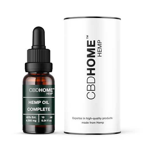 Hanföl 40% Max - 10 ml - Basis aus bio-zertifiziertem Kokosöl und Hanfsamenöl - Kaltgepresst - Ohne Zusatzstoffe und Lösungsmittel - Pflanzlichen Ursprungs - Im Labor getestet - Hergestellt EU