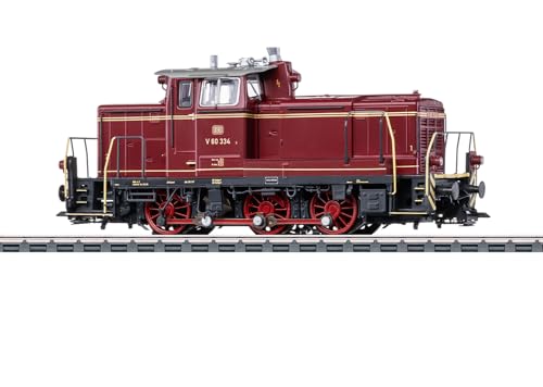 Märklin 38600 Diesel-Rangierlokomotive V 60 Modelleisenbahn - Spur H0 - mit Pufferspeicher und mfx Decoder -Maßstab 1:87