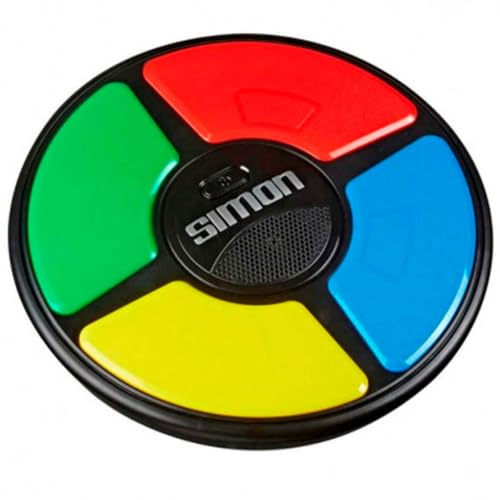 Simon, elektronisches Spiel für Kinder ab 8 Jahren, Spiel mit Lichtern und Geräuschen, klassisches Hasbro Spielprinzip für Konzentration, Reisespielzeug für die ganze Familie für unterwegs