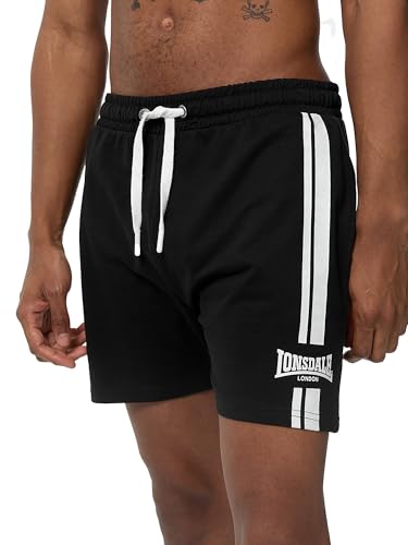 Lonsdale Herren Shorts Normale Passform ARDCHARNICH M, Black/White