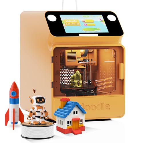 Mini 3D Drucker Kinder, Safe for Children, Toy 3D Printer, STEM Learning Mate, Wi-Fi & App Control, Weekly Update Toy Library, Touch Screen, Mini Size, Easy Setting/One Click to Print
