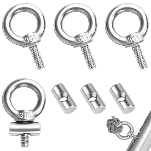NISENTIA 4 Stück Kederstopper, 8-10mm Stopper für Kederschiene Keder Kederleisten Stopper Edelstahl Kederstopper 8mm Zubehör Markisenschienenstopper für Caravan Wohnmobil Campervan Boot Wohnwagen